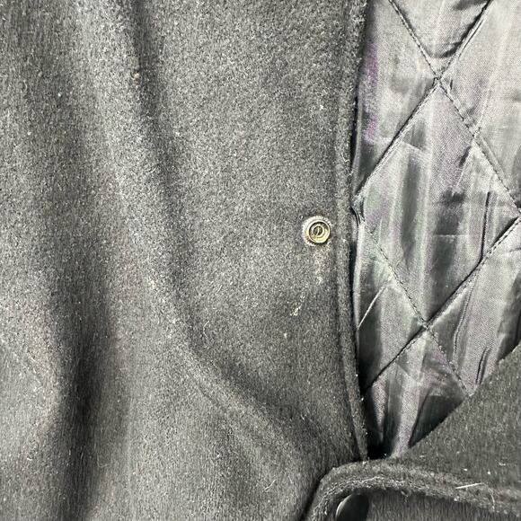 NRA National Rifle Association Mens L Member Bomber Jacket Black Leather Wool - Picture 8 of 16